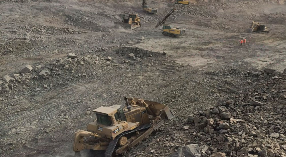 Al Mardoof earthworks machinery in Madinah