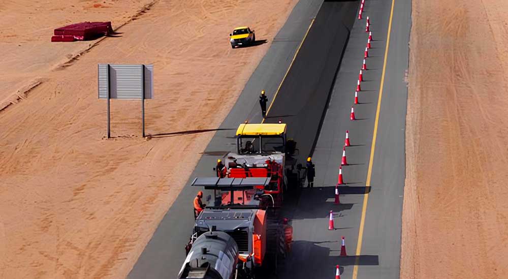 Al Mardoof earthworks machinery in Madinah